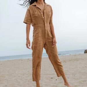 Mate the label linen jumpsuit